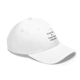 Unisex Fuck You & Fuck Your Feelings Twill Hat