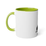 I Hate Everyone Stupid Cunts White Accent Mug, 11oz