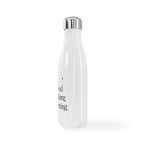 Stainless Steel Good Fucking Morning Water Bottle, 17oz