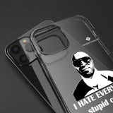 I Hate Everyone Stupid Cunts Clear Cases