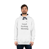 Unisex Good Fucking Morning Varsity Hoodie