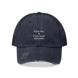 Unisex Fuck You & Fuck Your Feelings Trucker Hat