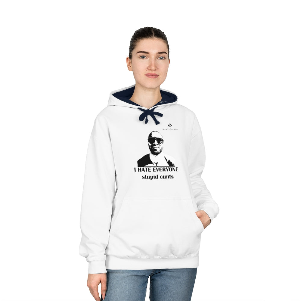 Unisex I Hate Everyone Stupid Cunts Varsity Hoodie