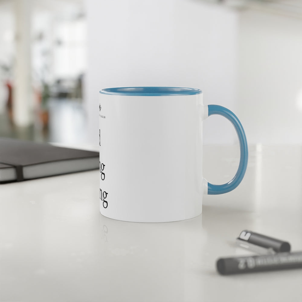Good Fucking Morning White Accent Mug, 11oz