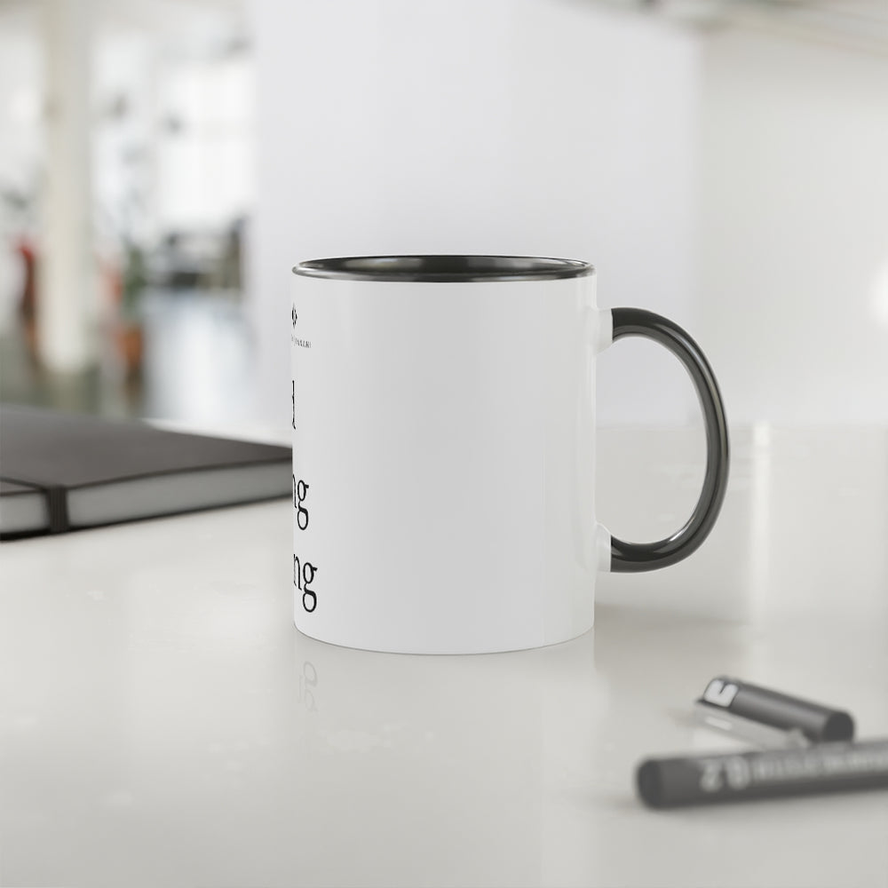 Good Fucking Morning White Accent Mug, 11oz