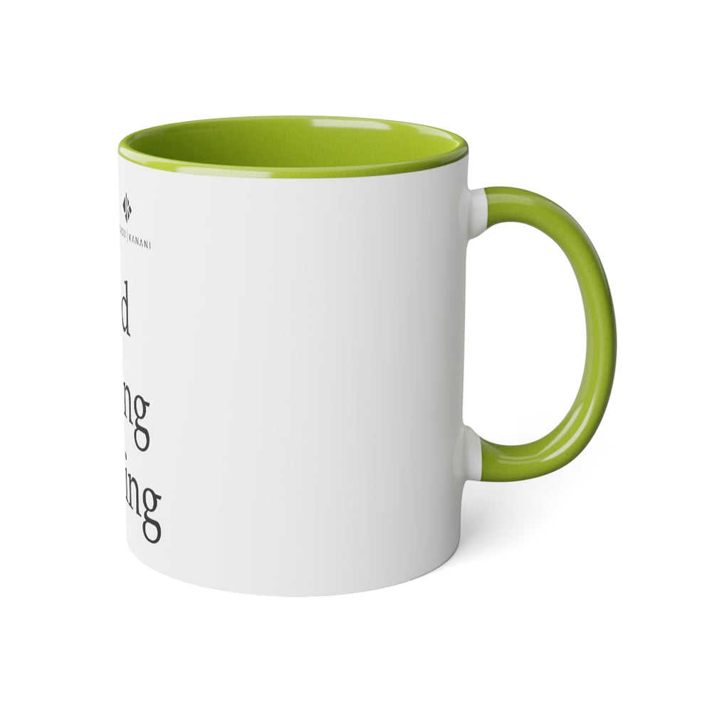 Good Fucking Morning White Accent Mug, 11oz