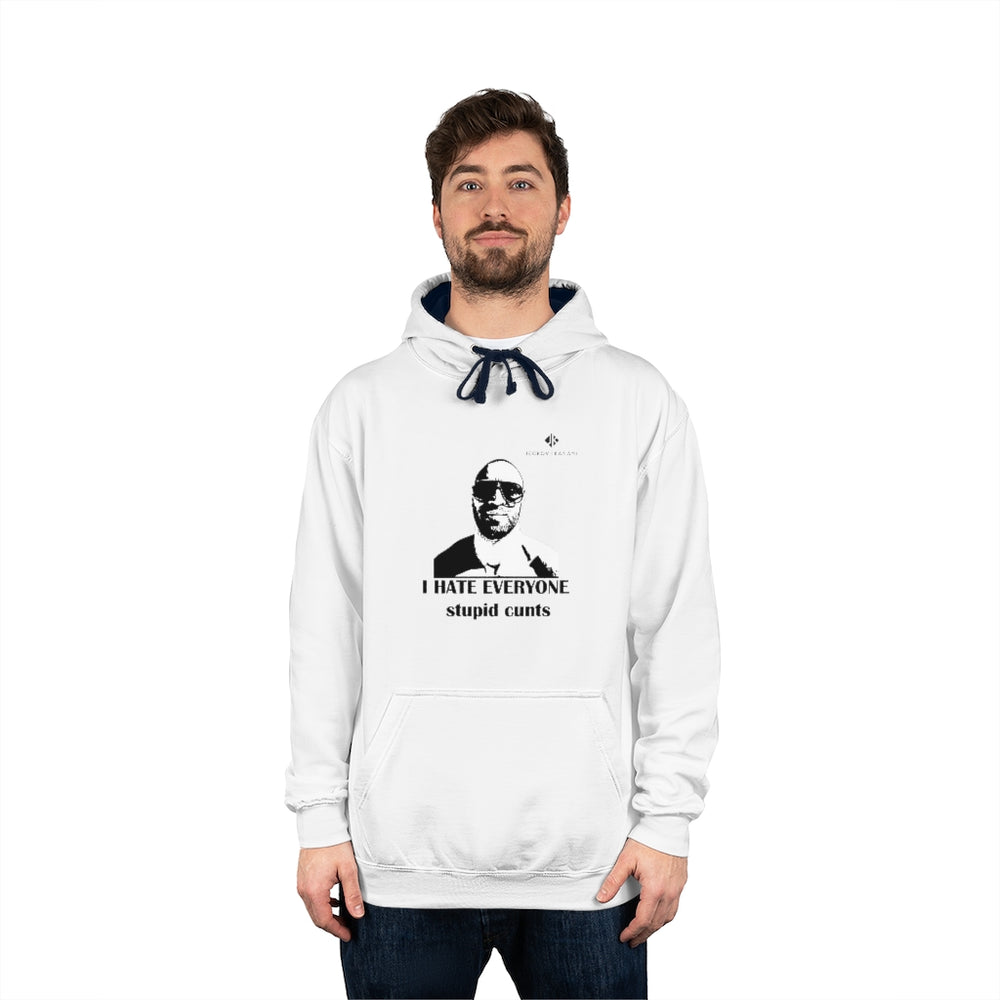 Unisex I Hate Everyone Stupid Cunts Varsity Hoodie