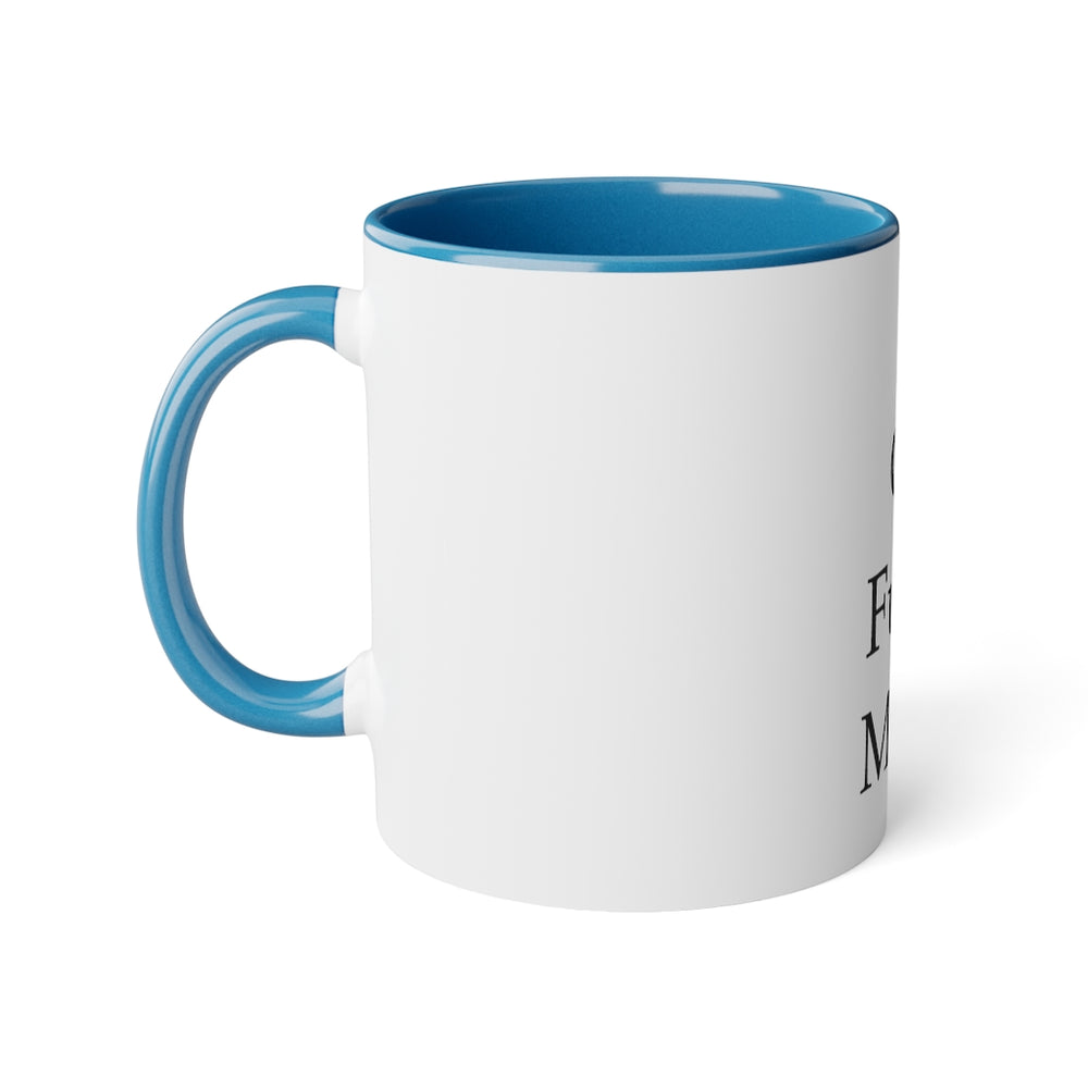 Good Fucking Morning White Accent Mug, 11oz