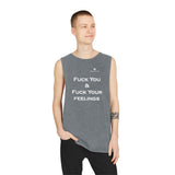 Unisex Stonewash Fuck You & Fuck Your Feelings Tank Top